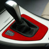 BMW 3 Series E90 E92 E93 Red Leather Gear Shift Panel Trim (2005-2012)