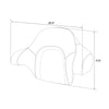 Harley Touring CVO Street Road Glide Passenger Backrest Pad (2014-2024)