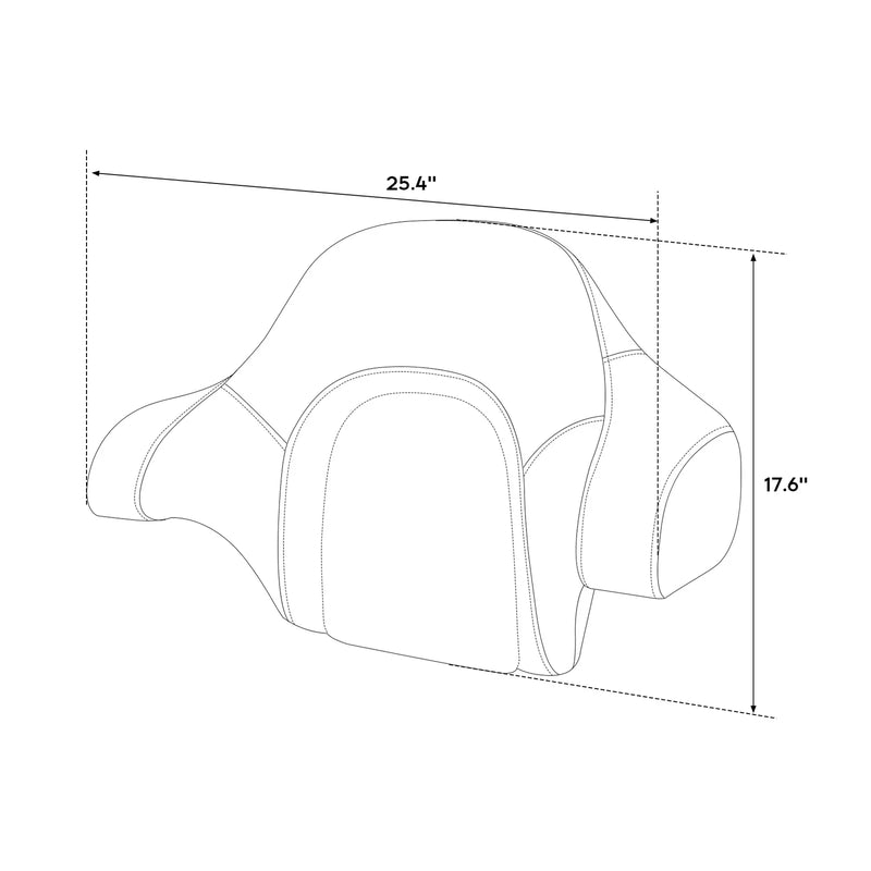 Harley Touring CVO Street Road Glide Passenger Backrest Pad (2014-2024)