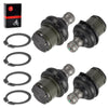 Arctic Cat 500 / 550 / 570 / 650 / 700 / 1000 4xUpper/Lower Ball Joint Set (2000–2010)