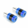 F2 22mm Aluminum Blue Motorcycle Handlebar Weights