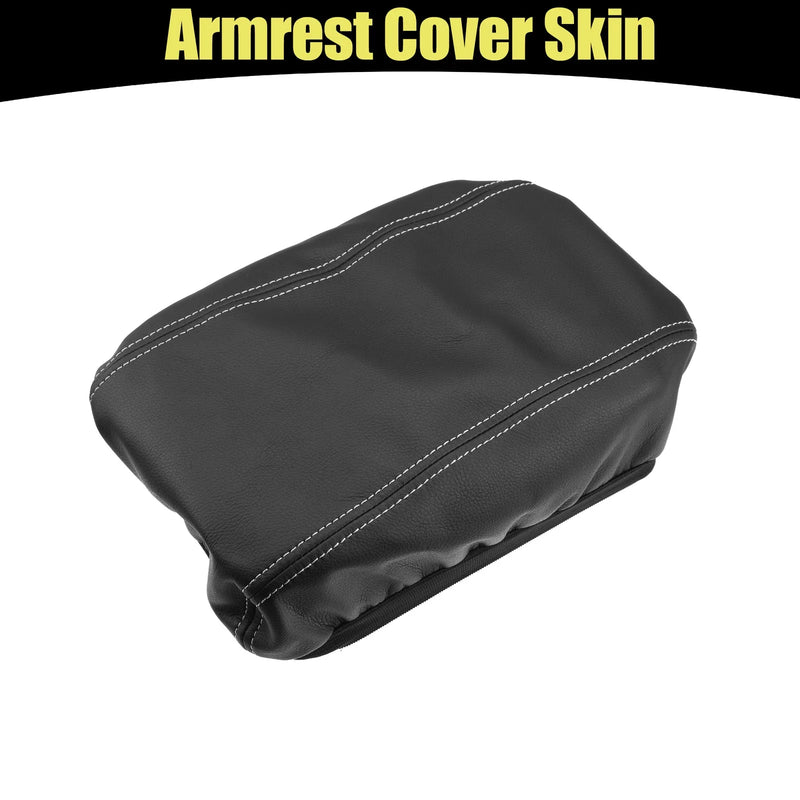 Hyundai Tucson (2016-2021) Black Gray Stitching Center Console Armrest Cover