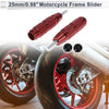 Motorcycle 0.71" 2 x Aluminum Alloy Plastic Motorcycle Slider Frame