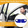 Jeep Wrangler JK 2DR (2011-2017) 2 x Blue Interior Door Handle Bowl Cover Trim