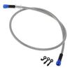 Motorcycles Silver Tone 100cm Motorcycle Brake Clutch Oil Hose Line