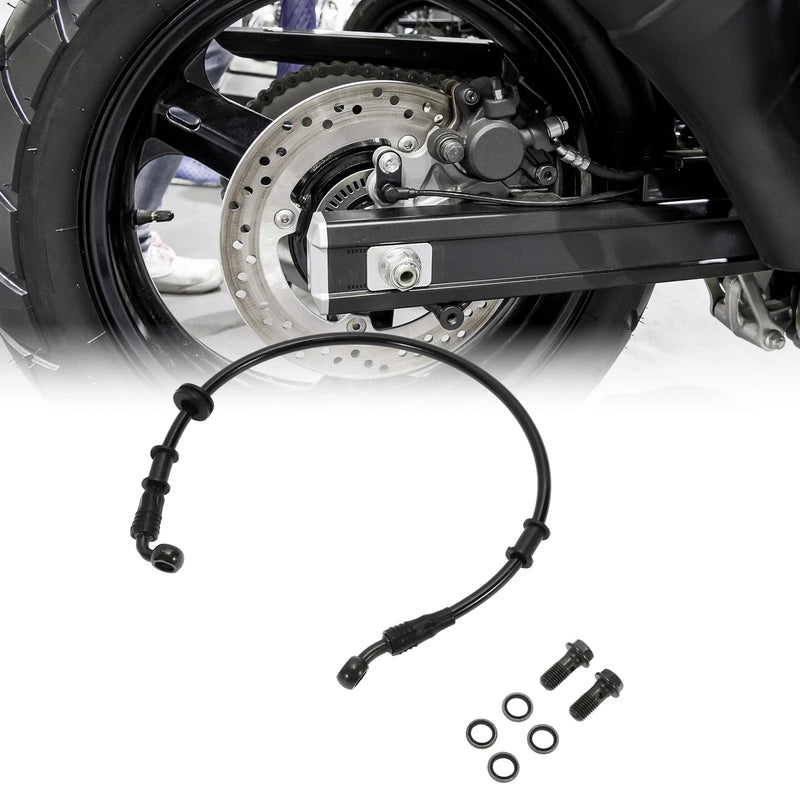 Motorcycle Hose / 50 cm / Brake Oil Nylon PU Stainless Steel Wire Braid