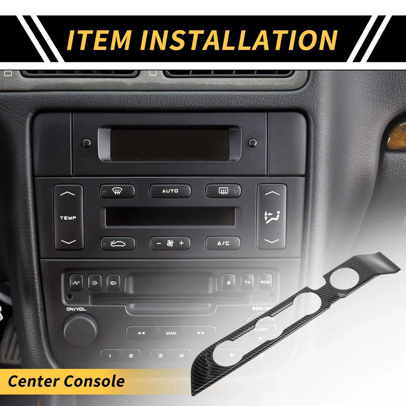 Toyota Tacoma Carbon Fiber Pattern Console AC Switch Button Cover Trim (2016–2023)