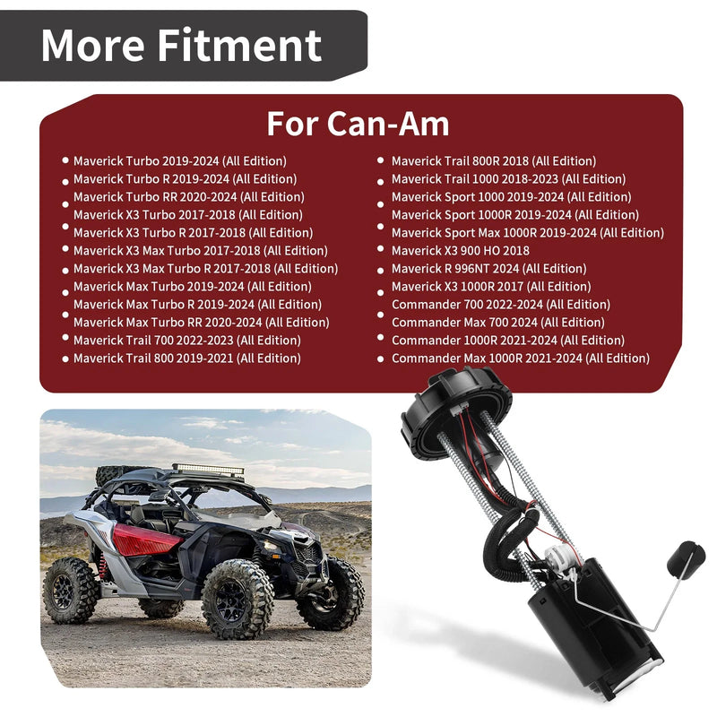 Can-Am Maverick Sport 1000 1000R Max Fuel Pump Assembly (2019–2024)
