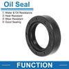 Make Model Oil Seal / 5 Pcs / Rotary Shaft Seal Nitrile Rubber 25x38x10mm