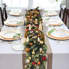 Decor Outdoor Indoor Mantle Stairs Fireplace Christmas Garland w LED Light
