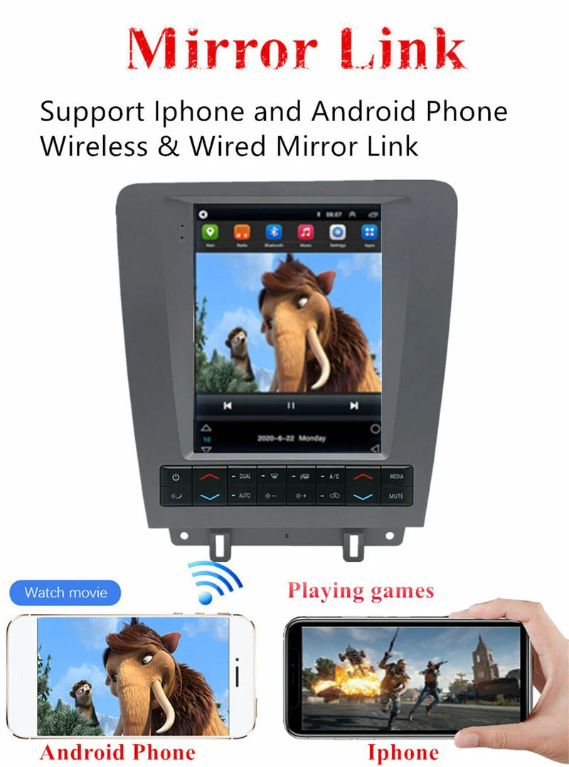 Ford Mustang 9.7" Vertical Stereo Radio GPS Navigation (2010-2014)