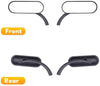 Harley V Rod Black Mini Oval Rear View Side Mirrors (2002-2017)