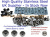 Aprilia RS250 Bolts Stainless Fairing Screen Bolts (1998–2004)