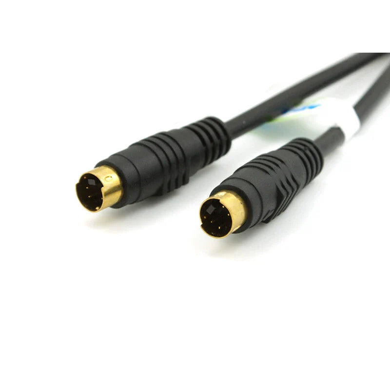 1.5M SVHS S-Video Cable 4 pin Lead TV Out Video Mini D Plug Cable GOLD