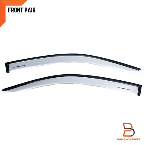 Ford Ranger Silver Weather Shield Visor Sun Rain Guard (2022-2024)