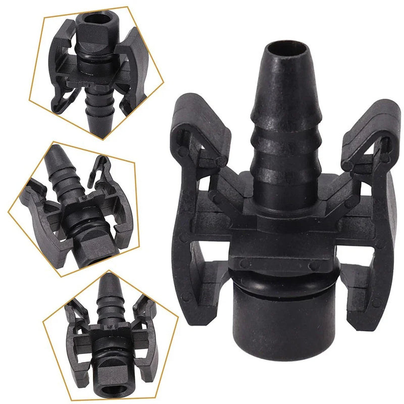 Car 2Pcs Expansion Water Tank Water Hose Straight Connector Accessories
