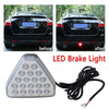 Universal F1 Style Triangle 20 LED Rear Stop Tail 3rd Brake Light (N/A)