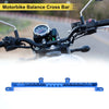 Motorcycle Balance Cross Bar 10mm/0.39" Dia Handlebars Blue