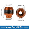 Motorcycle Frame Sliders 2 x Aluminum Orange