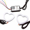2 x Dynamic RGB Turning Signal Light Rings with High Brightness Design