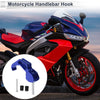 Finger Shape Motorcycle Hanging Hook 68mm Length Blue Black