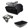 Harley Touring Black King Trunk Luggage Rack Solo Mount (2014-2025)
