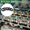 Rotary Shaft Seal NBR Rubber Oil Seal 19x32x7mm Black 5 Pcs