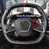Corvette C8 Carbon Fiber Steering Wheel Remote Control Button Cover Trim