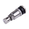 Car 4x Stainless Steel Tubeless Tire Valve Stems with Dust Caps