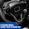 Honda Accord (2018-2021) Carbon Fiber 3pcs Steering Wheel Cover Trim