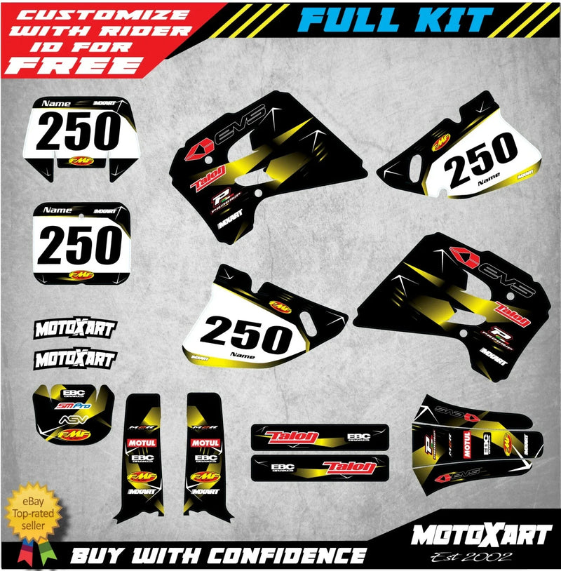 Suzuki RMX 250 Custom Graphics Sticker Kit (1993-1995)