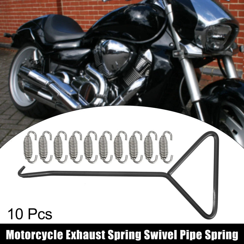 Motorcycles 10x Exhaust Pipe Spring 54mm 2.13" Stainless Steel