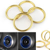 Audi A3 8V (2012-2019) Stainless Steel Gold 4 x Car Air Vent Outlet Ring Covers