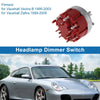 Porsche 911 (1999-2004) - Dimmer Switch, Red Headlight Switch