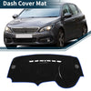 Peugeot 3008 2013-2015 Sun Protector Black Blue Dashboard Cover Mat