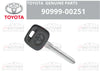 Toyota Camry Key Blank