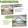 M8/M10 1 Set Motorcycle Rear View Mirrors Polygonal Shape Blue Aluminum Alloy
