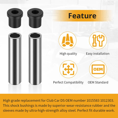 Front & Rear Leaf Springs for Club Car DS Bushing Kits