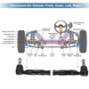 Ford Fusion 2 x Front Outer Tie Rod End Links Kit (2006-2012)
