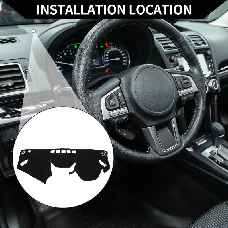 Subaru Forester (2018-2024) Black 1 Set Dashboard Cover Mat