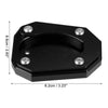 Kawasaki ZX-4RR Set Kickstand Side Stand Plate Pad Black (2023–2023)