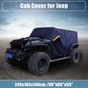 Jeep Wrangler JK JL Hardtop 2-Door 2007-2021 with Zippers Cab Car Cover