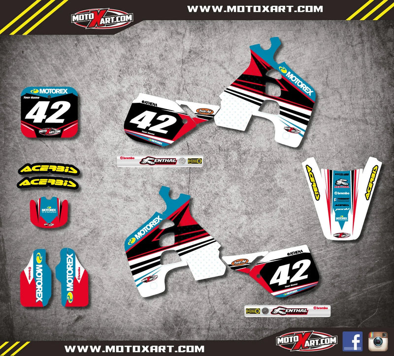 Honda CR 500 (1989-2001) - STRIKE STYLE Custom Graphic Kit
