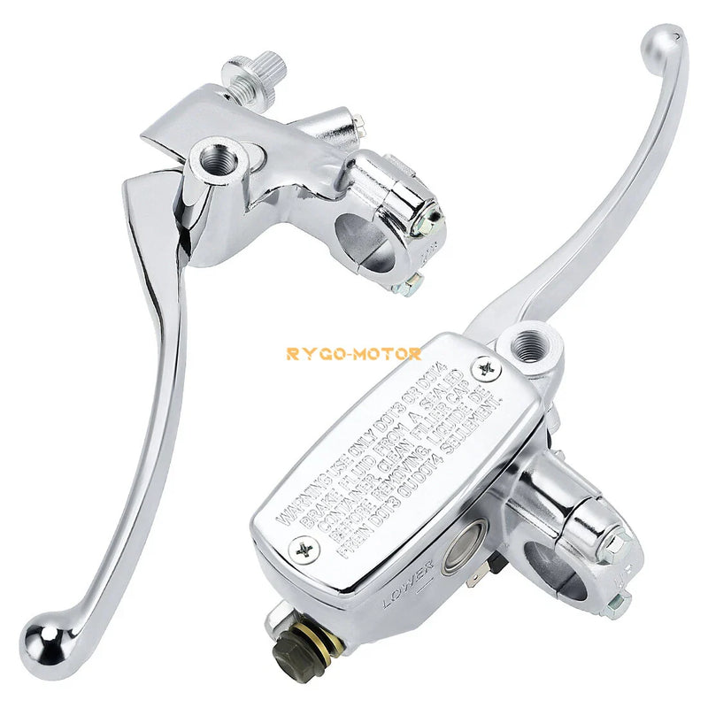 Motorcycle Handlebar 7/8 Brake Master Cylinder Hydraulic Control + Clutch Lever