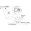 Rod Holder Streamline Series Rotating 15° 316G S/S Flush Mount