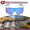 Motorcycle Goggles Motorcycle Riding Blue Lens White Black Spotted Frame
