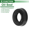 Car Oil Seal / 12x20x4.5mm / Rotary Shaft Seal NBR Rubber Black 5 Pcs