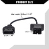 Jeep 6 Pin to 16 Pin OBD2 Diagnostic Scanner Adapter Cable (1996-2006)