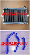 Honda TRX250 TRX250R Aluminum Radiator & Silicone Hoses (1986-1987)