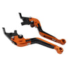 Kawasaki Z1000 ZX6R Orange Extendable Brake Clutch Levers (2007-2018)